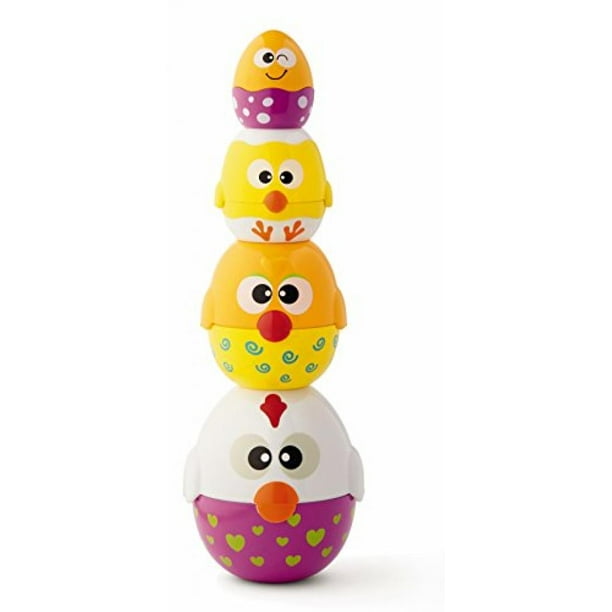 Earlyears Chicken 'n Egg Stackers 8 Piece Nesting & Stacking Play Set