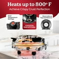 thumbnail image 3 of Granitestone Piezano Portable 12 Inch Electric Oven Stone-Baked Indoor Outdoor Countertop Pizza Maker Heats to 800F Nonstick, 3 of 9