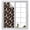 Black, variant on Floral Vines Window Privacy Film, Rustic Floral Pink Buds Flower Petals Green Leaves Frosted Glass Window Clings Static Cling UV Heat Blocking Reusable Door Sticker for Bathroom 19.6 x 39.3 Inch