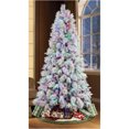 Holiday Time 7.5Foot Flocked Prelit Bellmont Christmas Tree, with 350