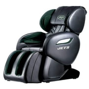 NFL New York Jets Electric Full Body Shiatsu Massage Chair Foot Roller Zero Gravity w/Heat