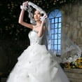 thumbnail image 3 of DESIGNICE Lace Edge Long Cathedral Wedding Bridal Veil Accessory Headwear, 3 of 4