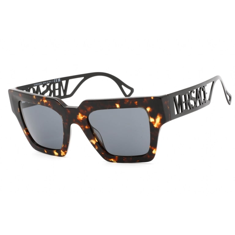 Versace Womens Havana 50mm Sunglasses Versace VE 4431 Plastic Womens Square Sunglasses Havana 50mm  main image 2