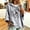 Gray, variant on Halloween Hoodies for Women Drawstring 3/4 Sleeve Trendy Print Hoodie Fall Clothes Crewneck Sweatshirts Loose Fit Trendy Tops Winter Clothing Daily Travel Outfits