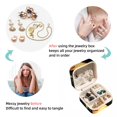 thumbnail image 4 of Firefly Travel Portable Square Jewelry Organizer with Ring, Earring, Necklace, and Bracelet Storage - Suitable for Girls and Women, 4 of 6