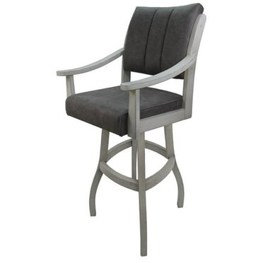 Casa Solid Wood 30" Bar Stool - Northwest Elk - Antique White