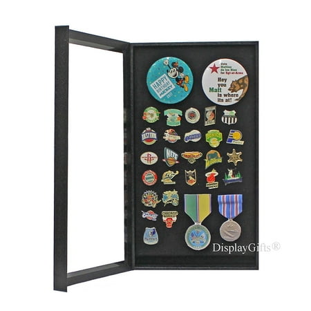 Medal Disney Pin - Pin Collector's Display Case Shadow Box-for Disney, Olympic, Political Campaign Pins, and Medals