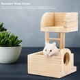 thumbnail image 4 of Hamster Wood House, Double Layer Design Hamster Lookout Platform, Lookout Tower Toy  For Hamster Pet Hamster Platform, 4 of 8