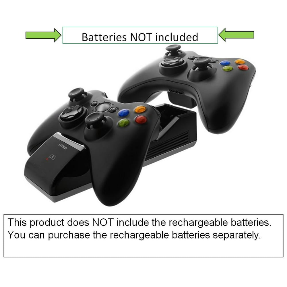 Nyko Wireless Game Controller Charging Stand for Xbox 360, Black (Open