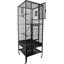 Madagascar Cage - 60" Tall Durable Spacious Metal Cage - for Sugar Gliders, Squirrels, Marmosets & Other Small Pets