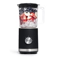 thumbnail image 1 of COCINA CON COLOR Licuadora de 300 vatios: Potente control de 2 velocidades con pulso, cuchillas de acero inoxidable de 4 puntas, jarra de 25 oz (750 ml) y patas antideslizantes, negra, 1 of 5
