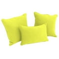 thumbnail image 3 of Blazing Needles Double-corded Solid Twill Throw Pillows with Inserts (Set of 3), 3 of 3