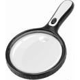 thumbnail image 1 of Magnifying Glass With Light For Reading,3x 6x Large Handheld Illumination Magnification Magnifier Glass Lens With 4 Led Lights For Low Vision,senior,h, 1 of 5