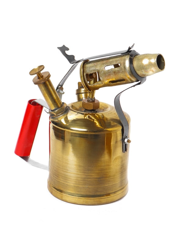 Vintage Style Primas Kerosene Oil Antique Brass Blow Torch Lamp in Working Order.