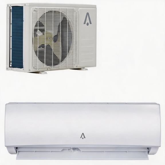 9,000 BTU Mini Split Air Conditioner and Heater, 19 SEER2 Ductless Inverter System, 115V, WiFi and Alexa Compatible, Remote, Self-Cleaning, for Up to 550 Sq. Ft.