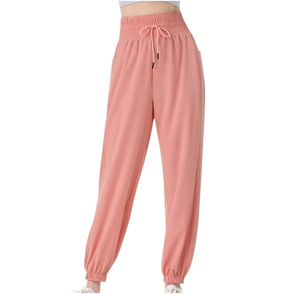 aidice Womens Sweatpants High Waisted Drawstring Joggers Yoga Pants Athletic Cinch Bottom Trackpants with Pockets