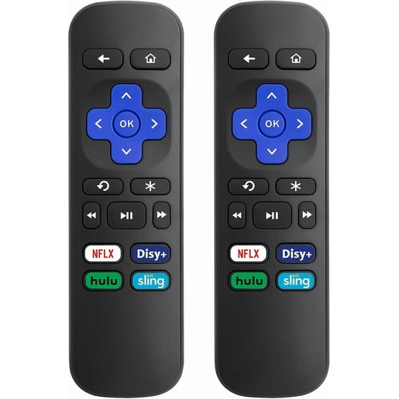 (2 Pack) Replacement Remote Control for Roku Express, for Roku Premiere, for Roku Box, for Roku Player, for Roku 1 2 3 4 -【NOT for Stick or TV】