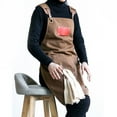 thumbnail image 4 of lanema Canvas for Cross Back Chef Aprons for Men Women with Large Pockets Adjustable St, 4 of 18