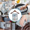 thumbnail image 3 of Coastal Octopus 1 Pack Kitchen Towel, Water Absorbent Dish Towel, Farmhouse Nautical Ocean Conch Coral Decorative Hand Towels - Quick Drying Cloth for Cooking Baking, 18x28 Inch, 3 of 8