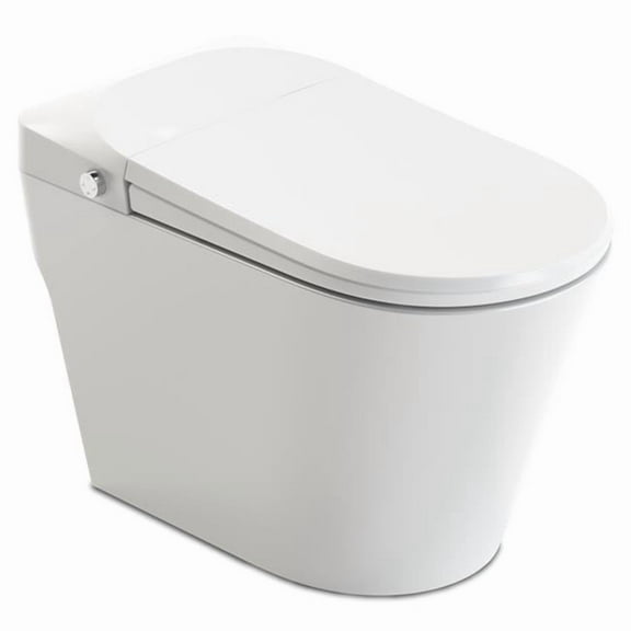 Envo Echo Elongated Smart Toilet Bidet in White with Auto Open, Auto Close, Auto Flush & Heated Seat