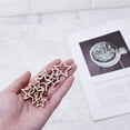 thumbnail image 5 of ESTONE 100pcs Laser Cut Wood 1-3cm Mix Wooden Hollow Star Shape Craft Wedding Decor, 5 of 8