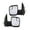 Black, variant on For Ford E-350 Super Duty 2010-2017 Door Mirror Passenger Side | Non-Heated | Power Glass | Textured Black | Manual Folding | With Top Spot Mirror | Standard Type | For FO1321396 | AC2Z17682AA