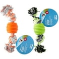 Vibrant Life Double Dental Dog Rope Toy, Small, Chew Level 1, Assorted