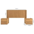 thumbnail image 4 of Recamara KS 3 Piezas Katir Natural - Kessa Muebles, 4 of 5