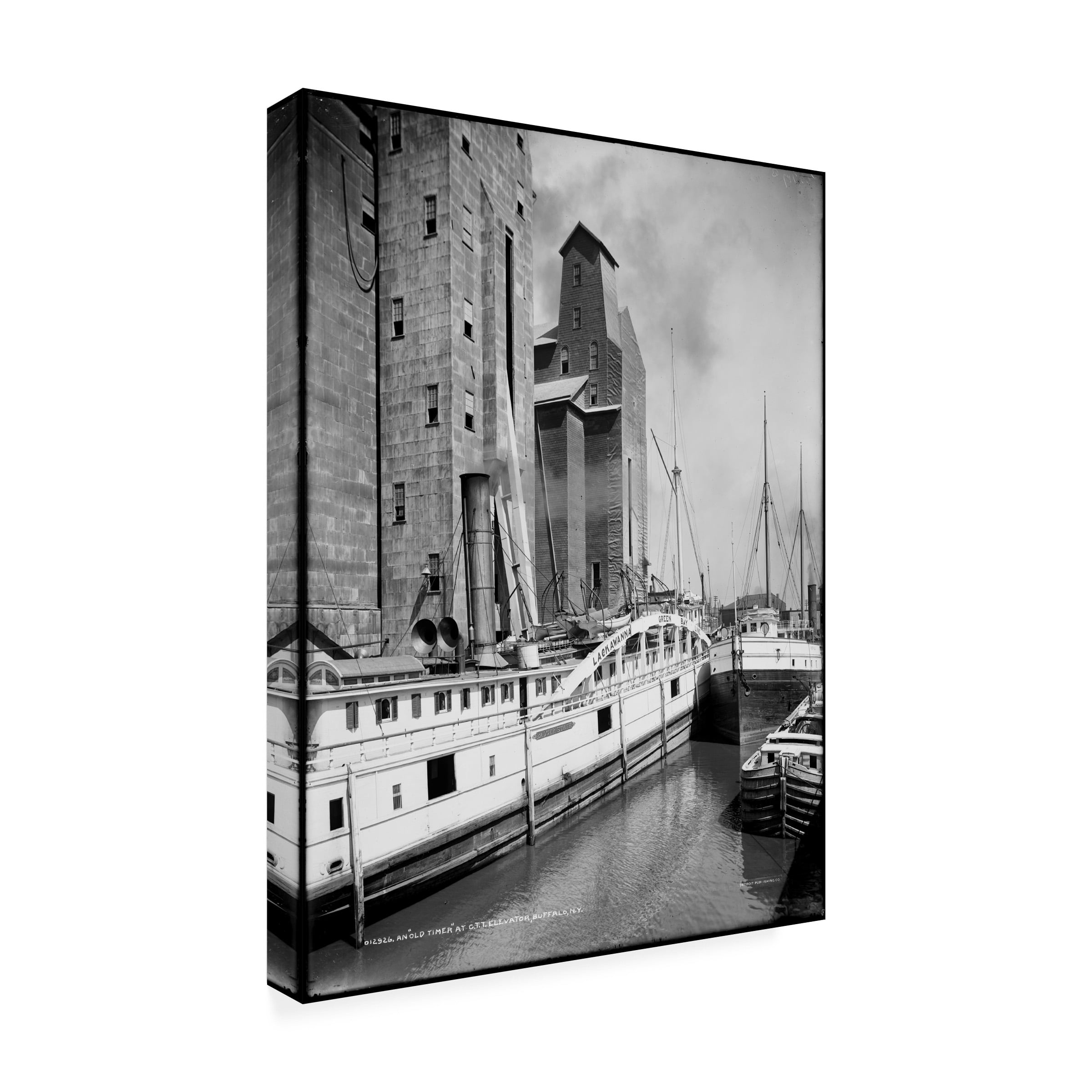 Print Collection 'An Old Timer at CTT Grain Elevator Buffalo NY' Canvas Art