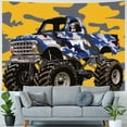 thumbnail image 4 of Orinice Camouflage Monster Truck Tapestry Wall Hanging Unique Style Graphic Tapestries Home Wall Decor 40x60inch, 4 of 6