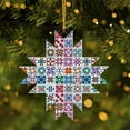 thumbnail image 4 of 2025 Shape Mica Ornament, Star Quilt Blocks Christmas Ornament 2025, I Heart Quilting, Ornament Announcement, Christmas Ornaments for Baby, 4 of 6