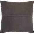 thumbnail image 2 of Nourison Couture Natural Hide Metallic Leather Pewter Throw Pillow, 2 of 2