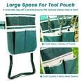 thumbnail image 2 of SIDIANBAN Garden Kneeler Seat Garden Bench Garden Stools Foldable Stool with Tool Bag Pouch EVA Foam Pad Outdoor Portable Kneeler Gardening Gifts for Women Men, Large 21.65"x10.62"x18.89", Green, 2 of 6