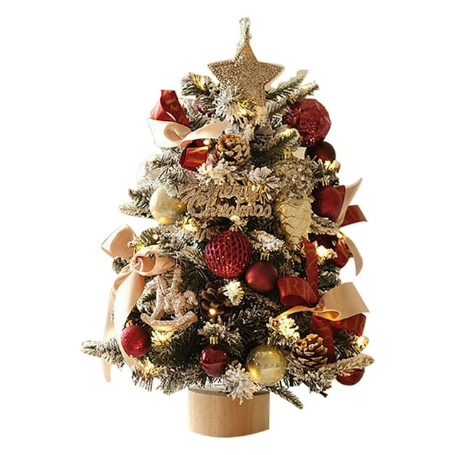 FUYPSE 2026 New Arrivals 1Pc Glowing Christmas Tree Ornament (with Remote Control Light String) | Indoor Christmas Decoration | Tree Lighting | Creative Holiday Atmosphere Maker 45cm/18in