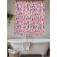 thumbnail image 4 of Spring Floral Living Room Curtains 2 Panel, Modern Watercolor Flowers Botanical Cafe Window Treatment, Extra Long Farmhouse Bedroom Bathroom Kitchen Curtains Drapes 104"x72", 4 of 6