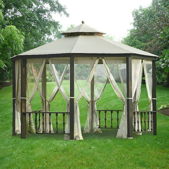 Garden Winds Replacement Canopy Top for Octagon Gazebo - Riplock 350
