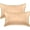 Champagne, variant on 2 PACK Cooling Viscose Satin Pillowcase Set with Hidden Zipper closure, King, Champagne