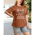 thumbnail image 6 of KimSoong Women Plus Size Halloween Shirt Funny Spider Web Graphic Tee Casual Fall Short Sleeve T-Shirt, 6 of 6