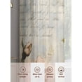 thumbnail image 7 of Farmhouse Pink Floral Semi Sheer Curtains 84 Inch Length 2 Panels Set, Spring Vintage Botanical Flowers Sheer Kitchen Curtain Privacy Voile Window Curtain for Living Room Bedroom Rod Pocket Drapes, 7 of 7