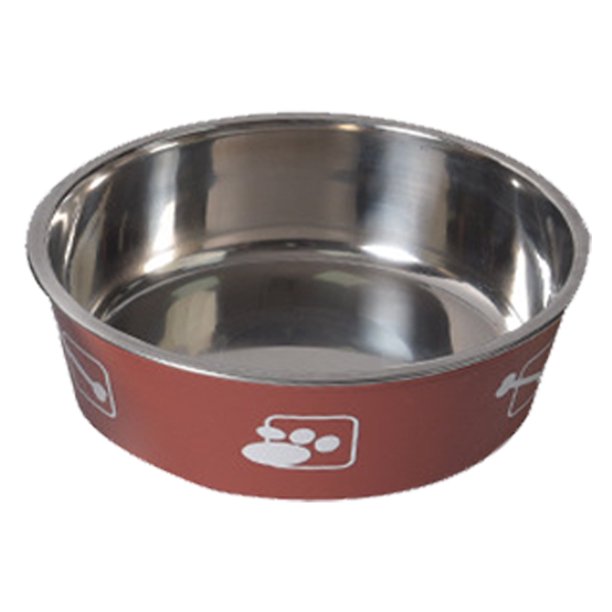 Cuencos para perros, cuencos de alimentación para perros pequeños, cuencos de agua con suela de silicona antideslizante, cuenco para perros de acero inoxidable MFZFUKR CPB-DE-SSW2068-2