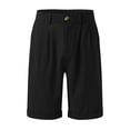 thumbnail image 3 of toraway Male Summer Casual Solid Short Pant Button Short Trouser Pant Pocket Short Fashion Short XXL, 3 of 3