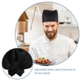 thumbnail image 4 of HERFIER Fashion Chefs Hat Kitchen Catering Skull Ribbon Turban (Black) 11.79x7.86x4.72in, 4 of 8