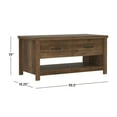 thumbnail image 4 of Hillsdale Lancaster Farmhouse Wood Lift Top Coffee Table, Knotty Oak, 4 of 7