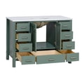 thumbnail image 6 of Horizon 48" Bathroom Vanity with Sage Green Cabinet and Engineered White Top, 6 of 6