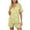 N Yellow, variant on Idoravan Womens Pajama Sets 2 Piece Button Down Short Sleeve Tops with Pocket Shorts Set Women's Casual Printed Pocket Short Sleeve Spring and Summer Shorts Home Wear Pajama Set
