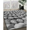 thumbnail image 2 of Ahgly Company Indoor Square Patterned Gray Cloud Gray Area Rugs, 5' Square, 2 of 6
