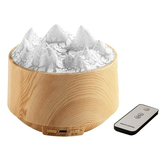 Volcanic Aroma Diffuser: Remote-Controlled Humidifier with Colorful Flame