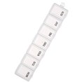 thumbnail image 3 of spellwife 3 Colors 7 Day Pill Travel Box Portable 1 Week Pill Dispenser Organiser Storage Case Chain, 3 of 6