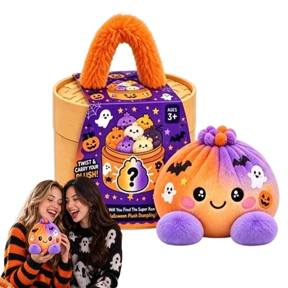 Halloween Plush Bun Toy, Soft Stuffed Cute Bun Plushie Halloween Home Decor