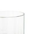 thumbnail image 5 of DecMode Glass Ribbed Fluted Candle Holder with Elevated Base, 5 of 9